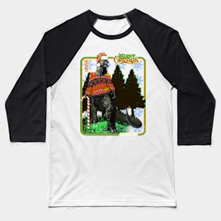 Godzilla christmas Baseball T-Shirt